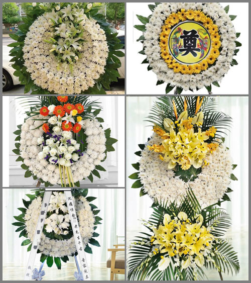 山东青岛即墨市龙泉街道满贡三村花圈速递