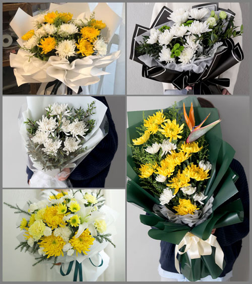 山东青岛即墨市龙泉街道满贡三村白事花束代送